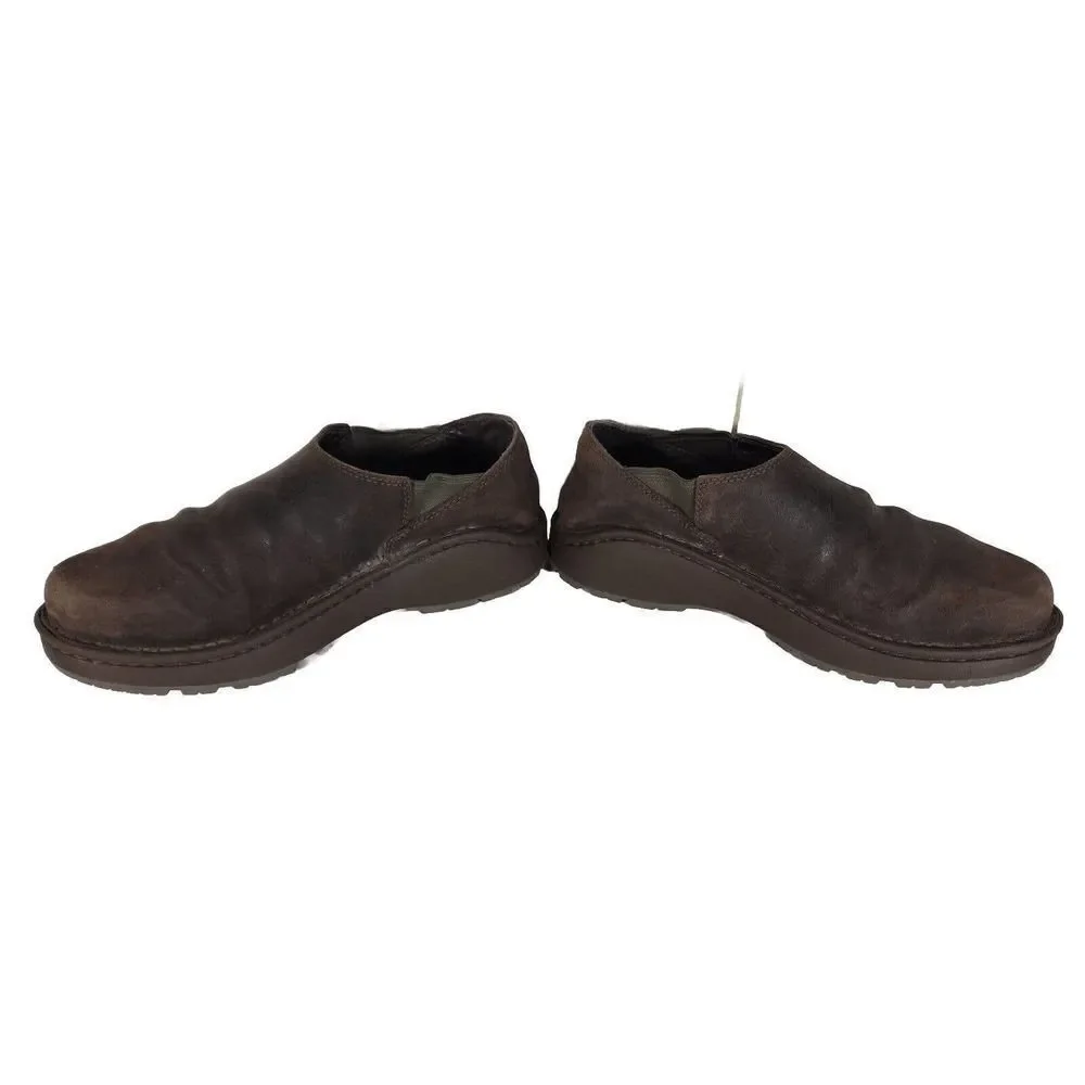 Chaco Men's Zoggonit Vibram Nurl US 8,5 Brown Leather Clog Sneaker Shoes_5
